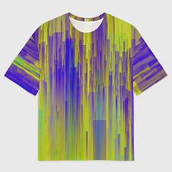 Футболка оверсайз мужская Глитч геометрия, цвет: 3D-принт