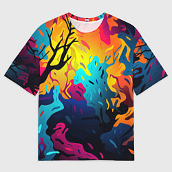 Мужская футболка оверсайз Неопределенный камуфляж