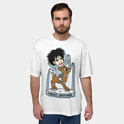 Футболка оверсайз мужская The Cure - Robert Smith fun, цвет: 3D-принт — фото 2