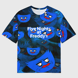 Мужская футболка оверсайз Huggy Wuggy x Five Nights at Freddys