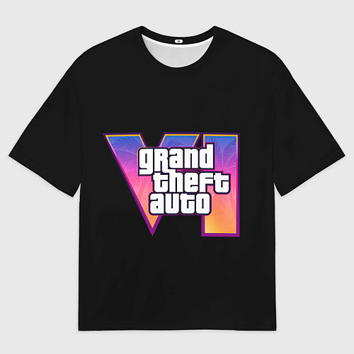 Мужская футболка оверсайз Grand Theft Auto 6 / 3D-принт – фото 1