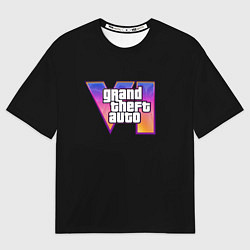 Футболка оверсайз мужская Gta 6 logo, цвет: 3D-принт