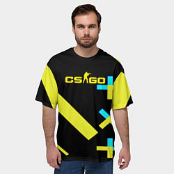 Футболка оверсайз мужская Counter strike cybersport, цвет: 3D-принт — фото 2