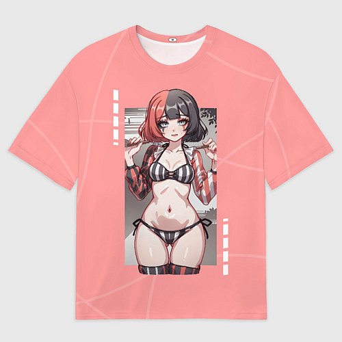 Мужская футболка оверсайз Игривая Маф / 3D-принт – фото 1