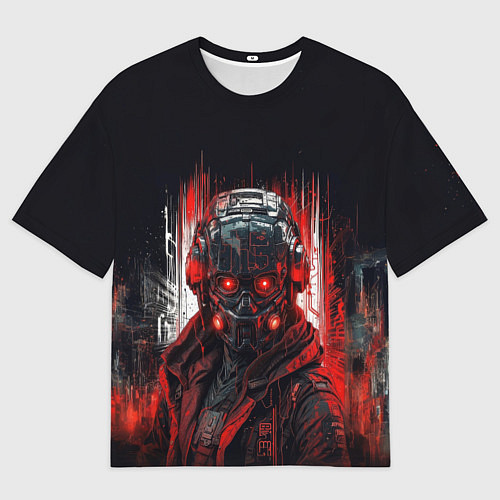 Мужская футболка оверсайз Андроид штурмовик / 3D-принт – фото 1