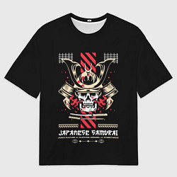 Футболка оверсайз мужская Japanese samurai streetwear, цвет: 3D-принт