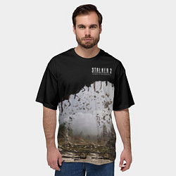 Футболка оверсайз мужская STALKER 2 выход из тоннеля, цвет: 3D-принт — фото 2