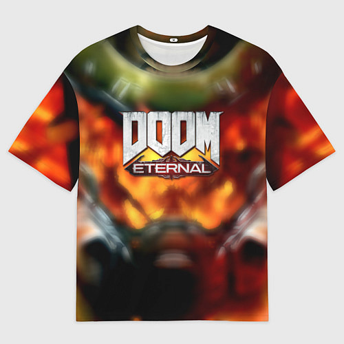 Мужская футболка оверсайз Doom eternal games / 3D-принт – фото 1