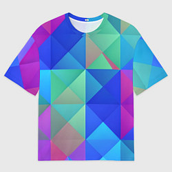 Футболка оверсайз мужская Разноцветные фигуры, цвет: 3D-принт