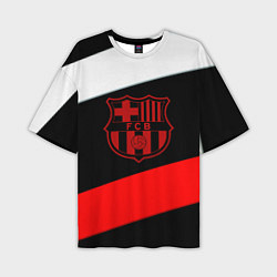 Мужская футболка оверсайз Barcelona stripes sport