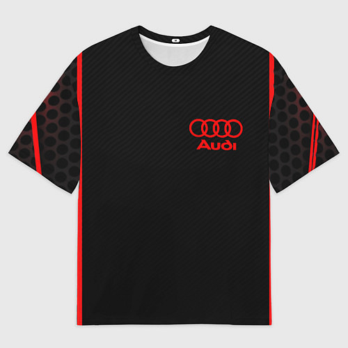 Мужская футболка оверсайз Audi sport geometry / 3D-принт – фото 1
