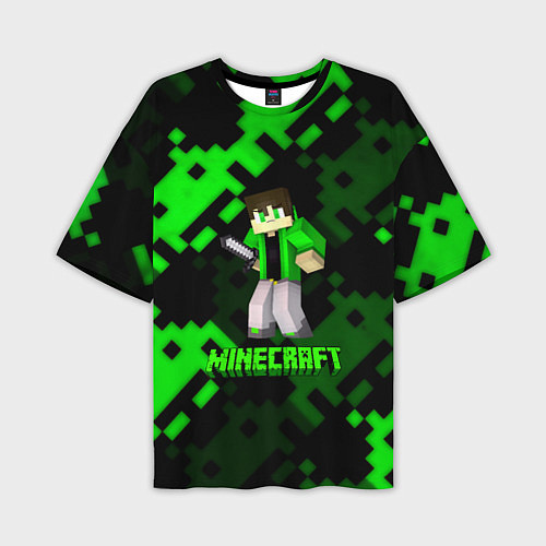 Мужская футболка оверсайз Minecraft персонаж из игры / 3D-принт – фото 1