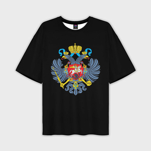 Мужская футболка оверсайз Имперская символика России / 3D-принт – фото 1