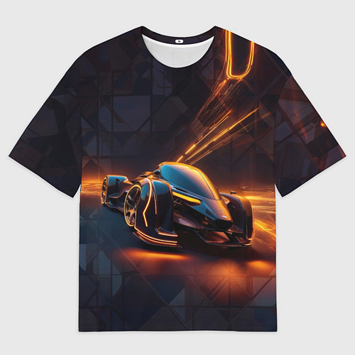 Мужская футболка оверсайз Киберболид / 3D-принт – фото 1