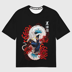 Мужская футболка оверсайз Сугуру Гето и дракон