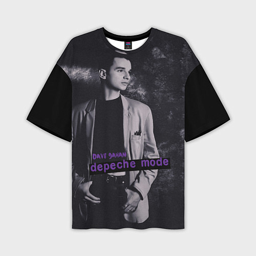Мужская футболка оверсайз Depeche Mode Dave Gahan noir2 / 3D-принт – фото 1