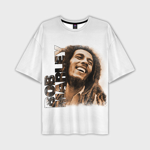 Мужская футболка оверсайз Музыкант Боб Марли арт / 3D-принт – фото 1