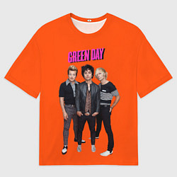 Футболка оверсайз мужская Green Day trio, цвет: 3D-принт