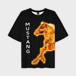 Мужская футболка оверсайз Mustang fire
