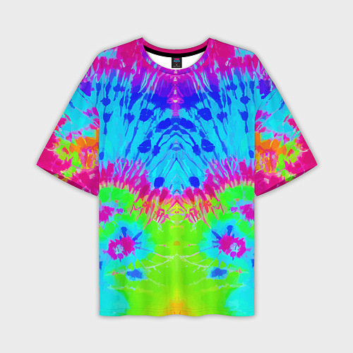 Мужская футболка оверсайз Tie-Dye abstraction / 3D-принт – фото 1