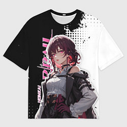 Мужская футболка оверсайз Кафка из хонкай