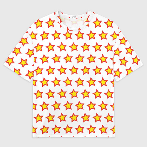 Мужская футболка оверсайз Звезды защитника / 3D-принт – фото 1