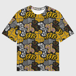 Футболка оверсайз мужская Abstract pattern, цвет: 3D-принт