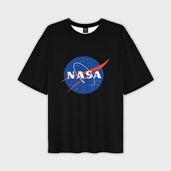 Мужская футболка оверсайз NASA logo space