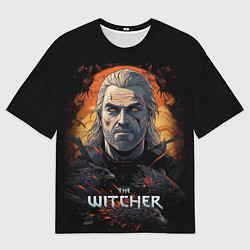 Футболка оверсайз мужская Ведьмак арт иллюстрация, цвет: 3D-принт
