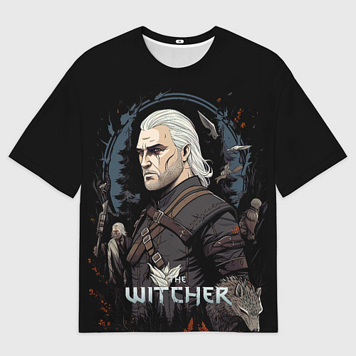 Мужская футболка оверсайз Ведьмак иллюстрация / 3D-принт – фото 1