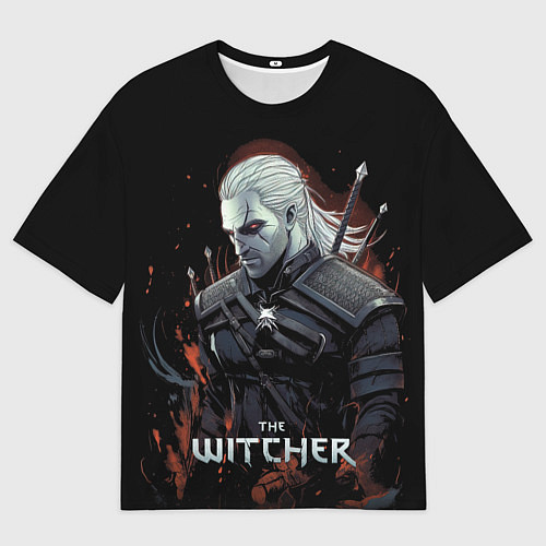 Мужская футболка оверсайз Ведьмак Геральт из Ривии / 3D-принт – фото 1
