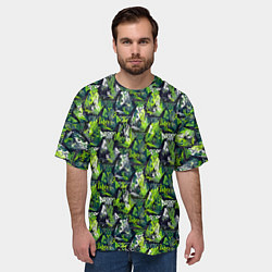 Футболка оверсайз мужская Three, цвет: 3D-принт — фото 2