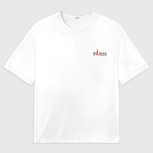 Мужская футболка оверсайз Paris city / 3D-принт – фото 1