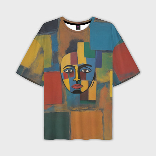 Мужская футболка оверсайз В поисках лица / 3D-принт – фото 1
