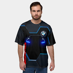 Футболка оверсайз мужская Тень BMW, цвет: 3D-принт — фото 2