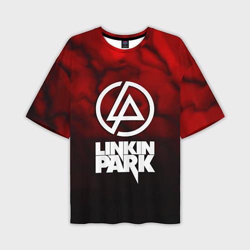 Мужская футболка оверсайз Linkin park strom честер / 3D-принт – фото 1