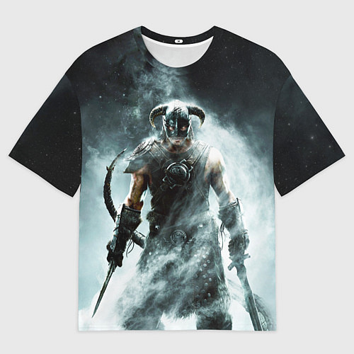 Мужская футболка оверсайз Skyrim - Dovahkiin / 3D-принт – фото 1
