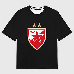 Футболка оверсайз мужская Црвена Звезда logo fc, цвет: 3D-принт