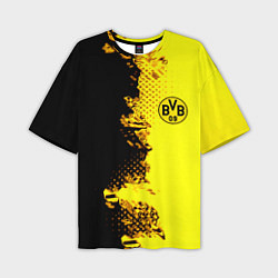 Мужская футболка оверсайз Borussia fc sport краски