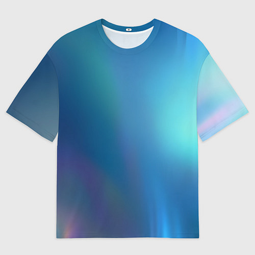 Мужская футболка оверсайз Легкая голография / 3D-принт – фото 1