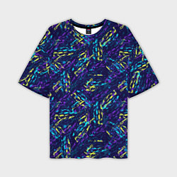 Мужская футболка оверсайз Abstract vector pattern
