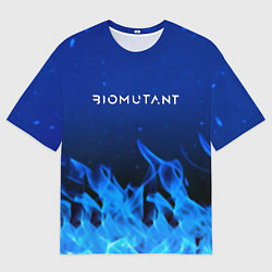 Мужская футболка оверсайз Biomutant fire