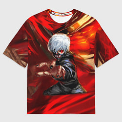 Футболка оверсайз мужская Tokyo Ghoul anime, цвет: 3D-принт