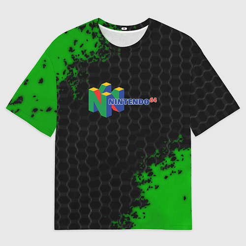 Мужская футболка оверсайз Nintendo 64 броня / 3D-принт – фото 1