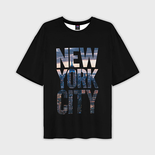 Мужская футболка оверсайз New York City - USA / 3D-принт – фото 1
