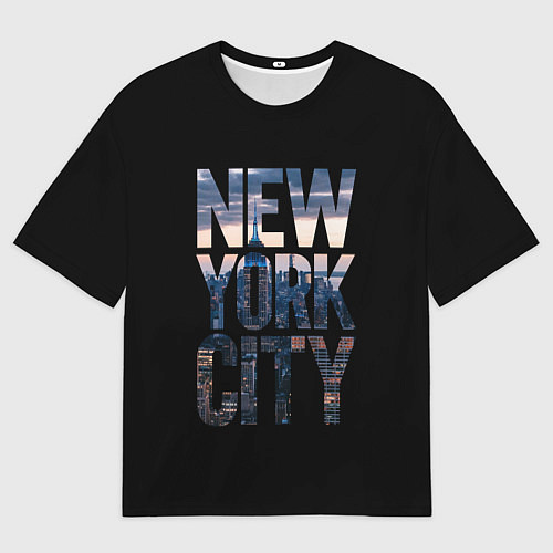 Мужская футболка оверсайз New York City - USA / 3D-принт – фото 1