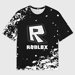 Футболка оверсайз мужская Roblox белая краска, цвет: 3D-принт