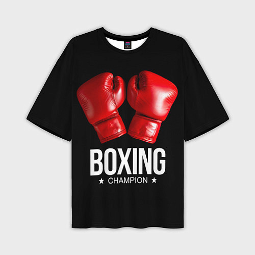 Мужская футболка оверсайз Boxing Champion / 3D-принт – фото 1
