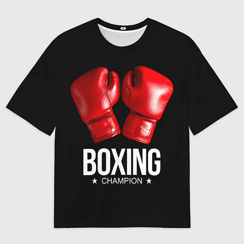 Мужская футболка оверсайз Boxing Champion / 3D-принт – фото 1