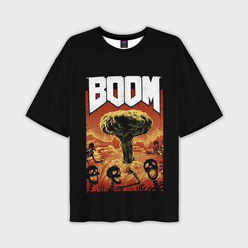 Мужская футболка оверсайз Boom - Doom / 3D-принт – фото 1